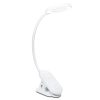 LED asztali lámpa FORYS CLIP 5W 4000K dimmelhető USB fehér bilinccsel PHILIPS