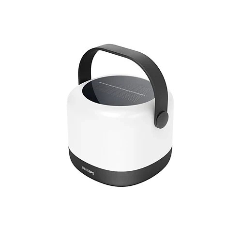Hordozható napelemes LED lámpa 1.2W 80lm 3000K fekete Alula Philips
