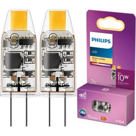   2x G4 LED kapszulaizzó 1W = 10W 100lm 2700K Meleg 12V Philips
