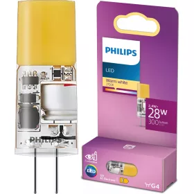   G4 LED izzó kapszula 2.4W = 28W 300lm 2700K Meleg 12V Philips