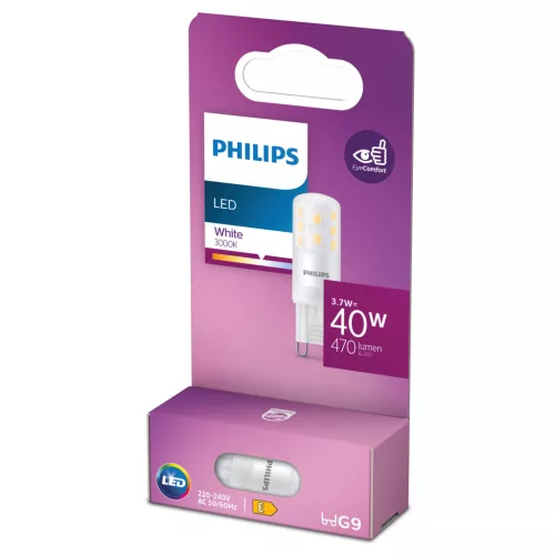 G9 LED kapszulaizzó 3,7 W = 40 W 470 lm 3000 K Meleg 320° Philips
