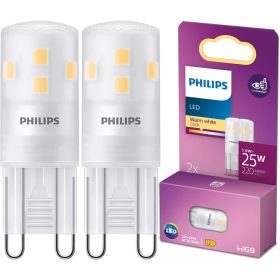   2x G9 LED kapszulaizzó 1,9 W = 25 W 220 lm 2700 K Meleg 320° Philips
