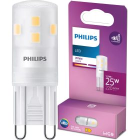   G9 LED kapszulaizzó 1,9 W = 25 W 220 lm 3000 K Meleg 320° Philips