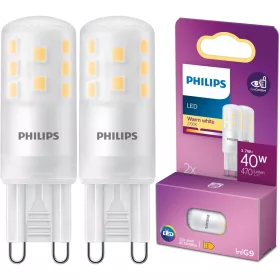   2x G9 LED kapszulaizzó 3,7 W = 40 W 470 lm 2700 K Meleg 320° Philips