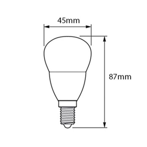 LED izzó E14 2.8W 25W 2700K WW PHILIPS