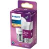 LED izzó Globe E27 P45 5W = 40W 470lm 2700K meleg PHILIPS