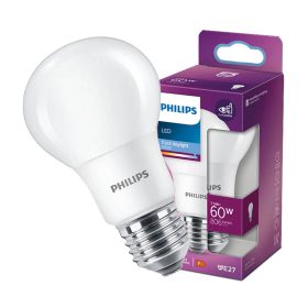   LED izzó E27 A60 7,5W = 60W 806lm 6500K hideg fehér PHILIPS