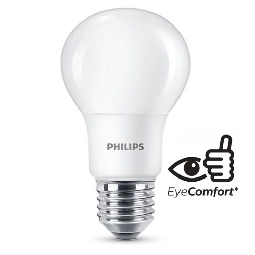 LED izzó E27 A60 7,5W = 60W 806lm 6500K hideg fehér PHILIPS