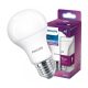 LED izzó E27 A60 10W = 75W 1055lm 6500K hideg fehér PHILIPS