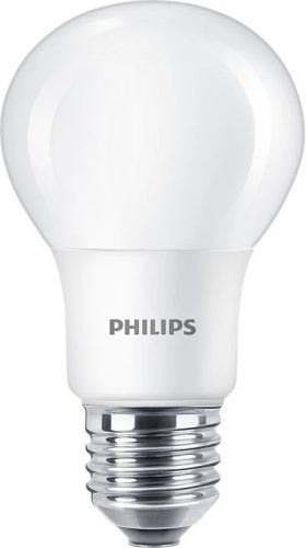 2x LED izzó készlet E27 A60 4.9W = 40W 470lm 2700K Meleg 200° PHILIPS