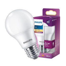 LED izzó E27 A60 7W = 60W 806lm 2700K meleg fehér PHILIPS