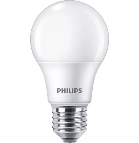 2x LED izzó E27 A60 7W = 60W 806lm 2700K Meleg 150° PHILIPS