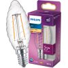 LED izzó E14 BW35 2W = 25W 250lm 2700K meleg izzószál PHILIPS