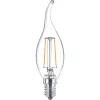 LED izzó E14 BA35 2W = 25W 250lm 2700K meleg izzószál PHILIPS