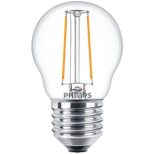 LED izzó E27 P45 2W = 25W 250lm 2700K meleg izzószál PHILIPS