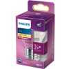 LED izzó E27 P45 2W = 25W 250lm 2700K meleg izzószál PHILIPS