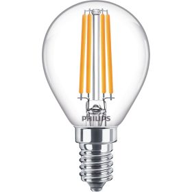   LED izzó gömb E14 P45 6,5W = 60W 806lm 2700K meleg izzószál PHILIPS