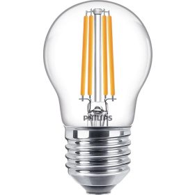   LED izzó gömb E27 P45 6.5W = 60W 806lm 2700K meleg izzószál PHILIPS