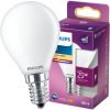 LED izzó E14 P45 2,2W = 25W 250lm 2700K meleg izzószál PHILIPS