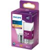 LED izzó E27 P45 2,2W = 25W 250lm 2700K meleg izzószál PHILIPS