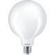 LED izzó Globe E27 G120 8.5W = 75W 1055lm 2700K meleg izzószál tejszerű PHILIPS