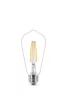 LED Edison izzó E27 ST64 4.3W = 40W 470lm 2700K meleg izzószál PHILIPS