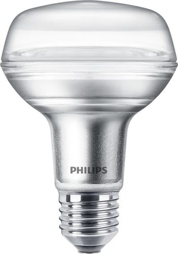 LED izzó E27 R80 8W = 100W 735lm 2700K Meleg 36° PHILIPS