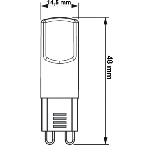 G9 LED izzó KAPSZULA 2W = 25W 220lm 3000K  PHILIPS CorePro