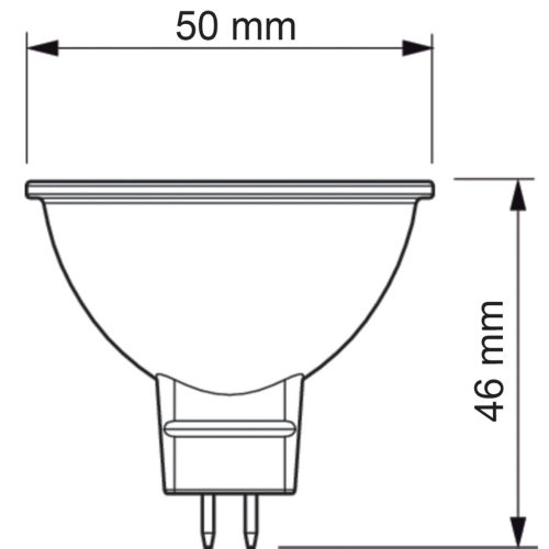 LED izzó MR16 4.4W = 35W 390lm 4000K Semleges 36° PHILIPS CorePro