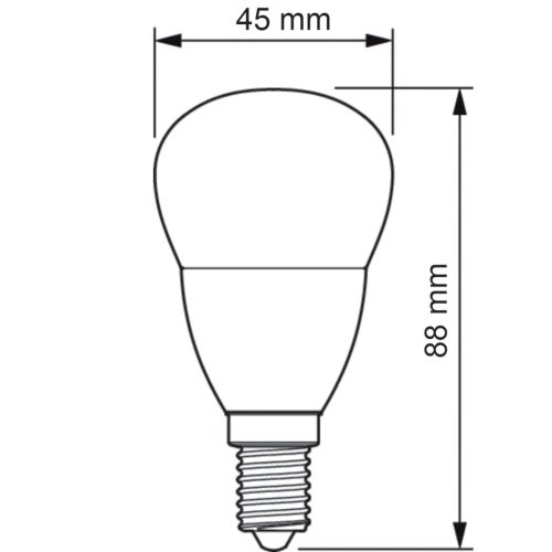 E14 P45 LED izzó 5W = 40W 470lm 4000K semleges PHILIPS CorePro