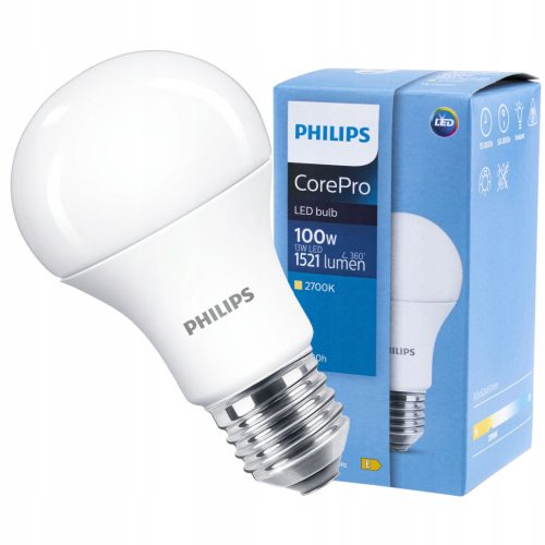 LED izzó E27 A60 13W = 100W 1521lm 2700K meleg PHILIPS