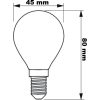 E14 P45 LED izzó 4,3 W = 40 W 470 lm 2700 K  PHILIPS CorePro
