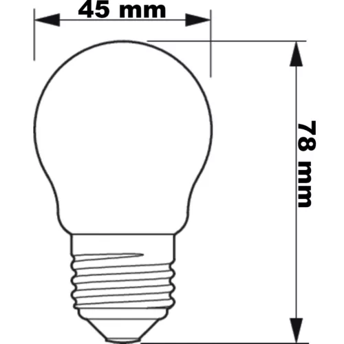 E27 P45 LED izzó 6,5W = 60W 806lm 2700K PHILIPS CorePro