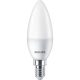 LED izzó E14 gyertya B35 4,9 W = 40 W 470 lm 2700 K Meleg Essential Philips