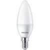 3x LED izzó E14 Candle B35 4,9W = 40W 470lm 2700K meleg Philips