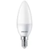 4PAK LED izzó E14 B35 4.9W = 40W 470lm 4000K Semleges Milky PHILIPS