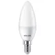 4PAK LED izzó E14 B35 4.9W = 40W 470lm 4000K Semleges Milky PHILIPS
