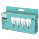 4x LED izzó E14 gömb P45 4.9W = 40W 470lm 2700K Meleg Essential Philips