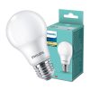 LED izzó E27 A60 8W = 60W 806lm 2700K meleg tejes PHILIPS