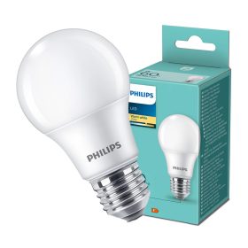 LED izzó E27 A60 8W = 60W 806lm 2700K meleg tejes PHILIPS