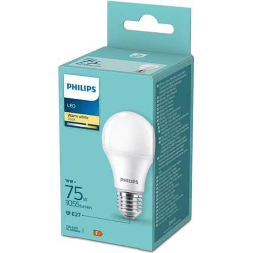 LED izzó E27 A60 10W = 75W 1055lm 2700K meleg PHILIPS