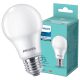 LED izzó E27 A60 10W = 75W 1055lm 4000K Semleges Milky PHILIPS