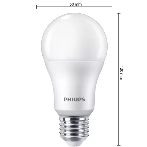 2x LED izzó E27 A67 13W = 100W 1521lm 4000K Semleges 180° Essential Philips