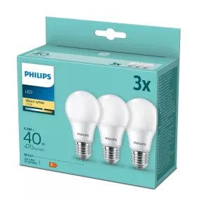   3x LED izzó E27 A60 4,9 W = 40 W 470 lm 2700 K Meleg 180° Essential Philips