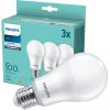 3PAK LED izzó E27 A67 13W = 100W 1521lm 4000K semleges PHILIPS