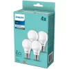 4PAK LED izzó E27 A60 9W = 60W 806lm 4000K Semleges Milky PHILIPS