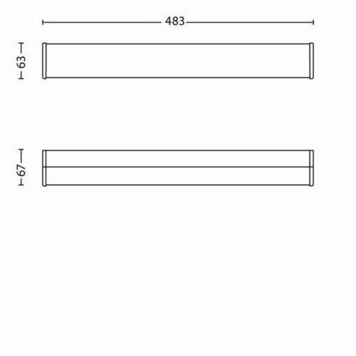 Tükörlámpa LED 7.5W 560lm 2700K Chrome Fit Philips