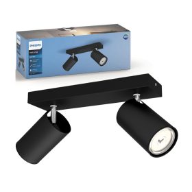   Felületre szerelhető LED mennyezeti lámpa halogén lámpatest SPOT 2x GU10 KOSIPO PHILIPS