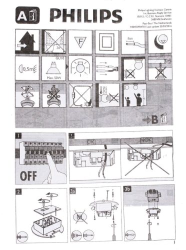 Felületre szerelhető LED GU10 lámpatest Philips myLiving Pillar White 56330/31/PN