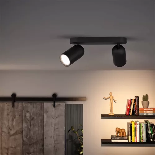 LED mennyezeti spotlámpa 2 x GU10 PHILIPS PONGEE 50582/30/PN